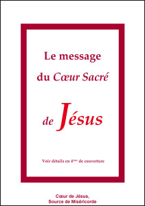 Livre Le message du Sacré-Coeur de Jésus