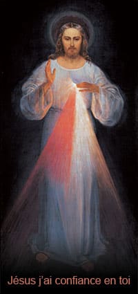 Tableau de Jésus Miséricordieux peint à Vilnius